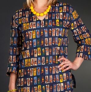 Tracy Negoshian Md Kaitlin Tunic Sunbathers Navy